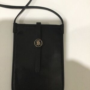 Burberry cross body leather phone case